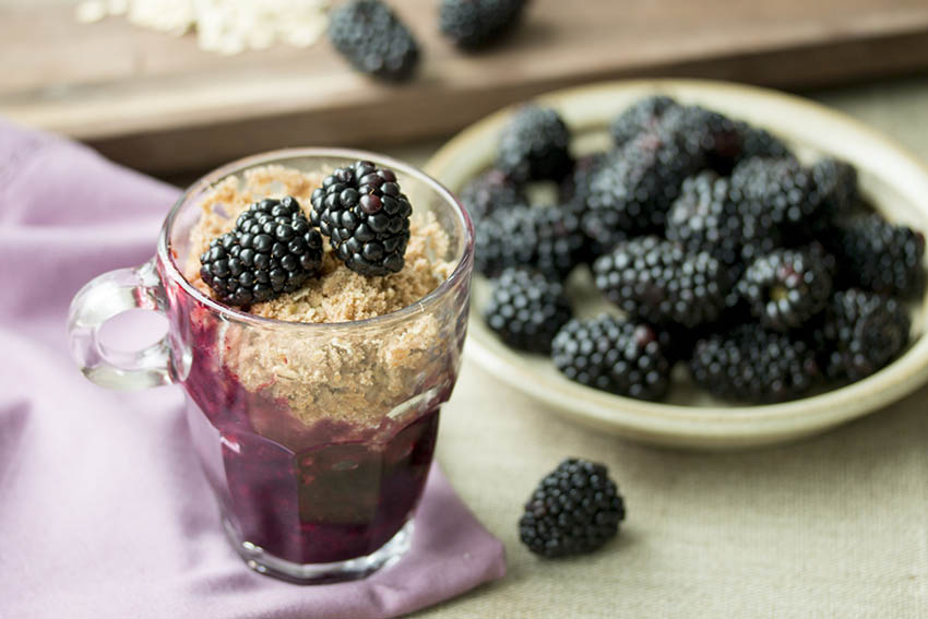 blackberry cobbler for one