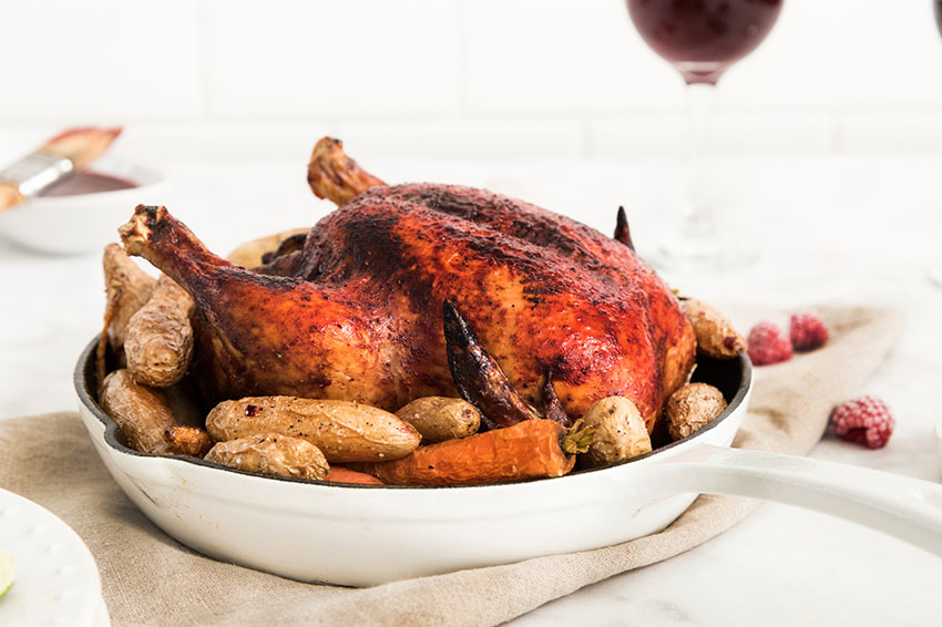 oregon berries raspberry chipotle roast chicken